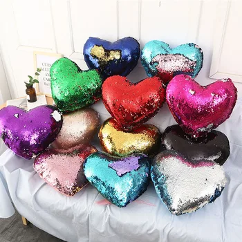 Sublimation Blanks Sequin Pillow Case Double Color Heart Shape Sequin Pillowcase DIY Customizable Cushion Cover
Sublimation Blanks Sequin Pillow Case Double Color Heart Shape Sequin Pillowcase DIY Customizable Cushion Cover