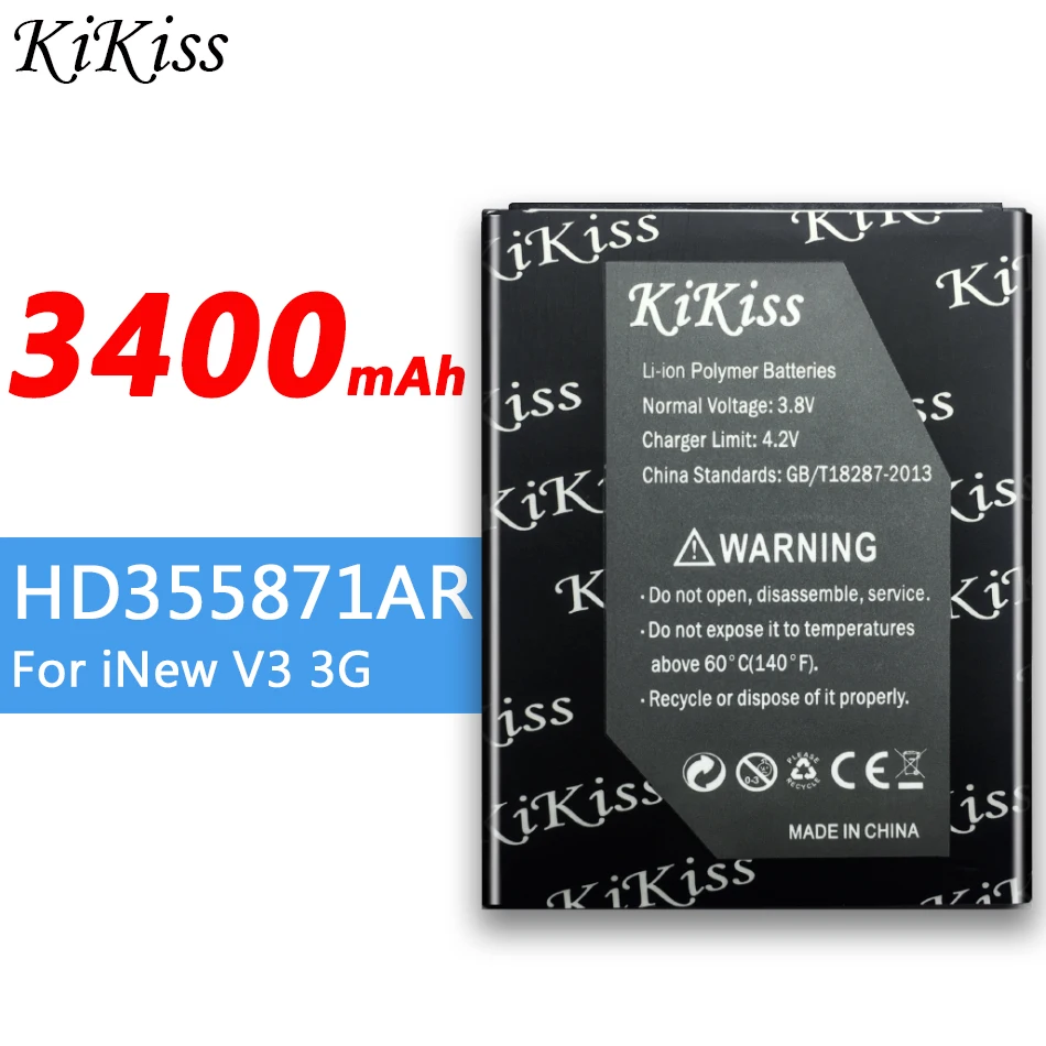 For iNew V3 3G Smartphone 3400mAh High Capacity Battery HD355871AR / 355571PLV Big Power | Мобильные телефоны и