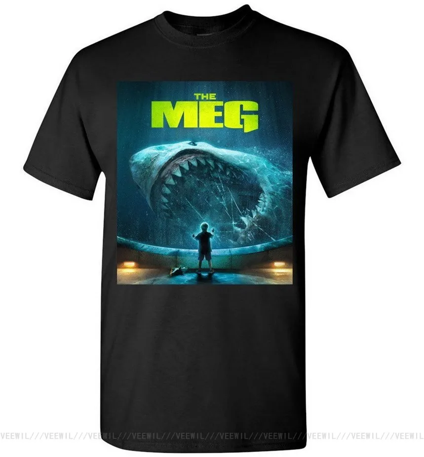 Забавная футболка Megalodon Акула Мег M 234XL XXL крутая Повседневная мужская унисекс