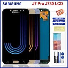 Écran tactile LCD à luminosité réglable, pour Samsung Galaxy J7 2017 J7 Pro J730 J730F/DS=