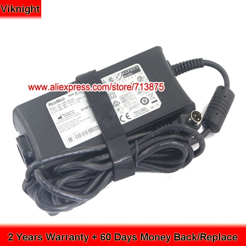 24V 3.75A AC Adapter for ResMed 369102 90W CPAP and VPAP machines S9 IP21 Power Supply
24V 3.75A AC Adapter for ResMed 369102 90W CPAP and VPAP machines S9 IP21 Power Supply