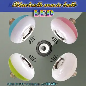 Bluetooth 4.0 Home APP Control Music Playing Gift KTV LED Music Bulb LED Speaker LED Loudspeaker Portable Smart Mini Colorful 
Bluetooth 4.0 Home APP Control Music Playing Gift KTV LED Music Bulb LED Speaker LED Loudspeaker Portable Smart Mini Colorful