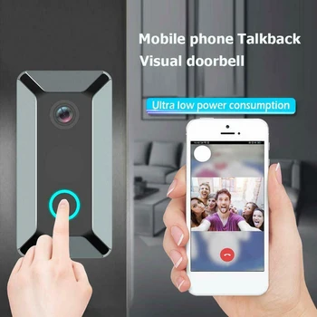 720P HD 166 Degree Smart WIFI Wireless Video Doorbell Two-way Audio APP Remote Security System Alarm Monitor High Quality
720P HD 166 Degree Smart WIFI Wireless Video Doorbell Two-way Audio APP Remote Security System Alarm Monitor High Quality