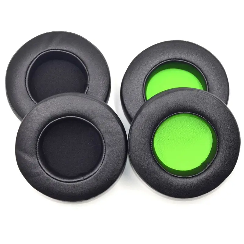 

1 Pair Gaming Earphone Cushion Round Shape Foam PU Leather Headset Cushion Replacement Accessories For Razer Kraken 7.1 Pro V2