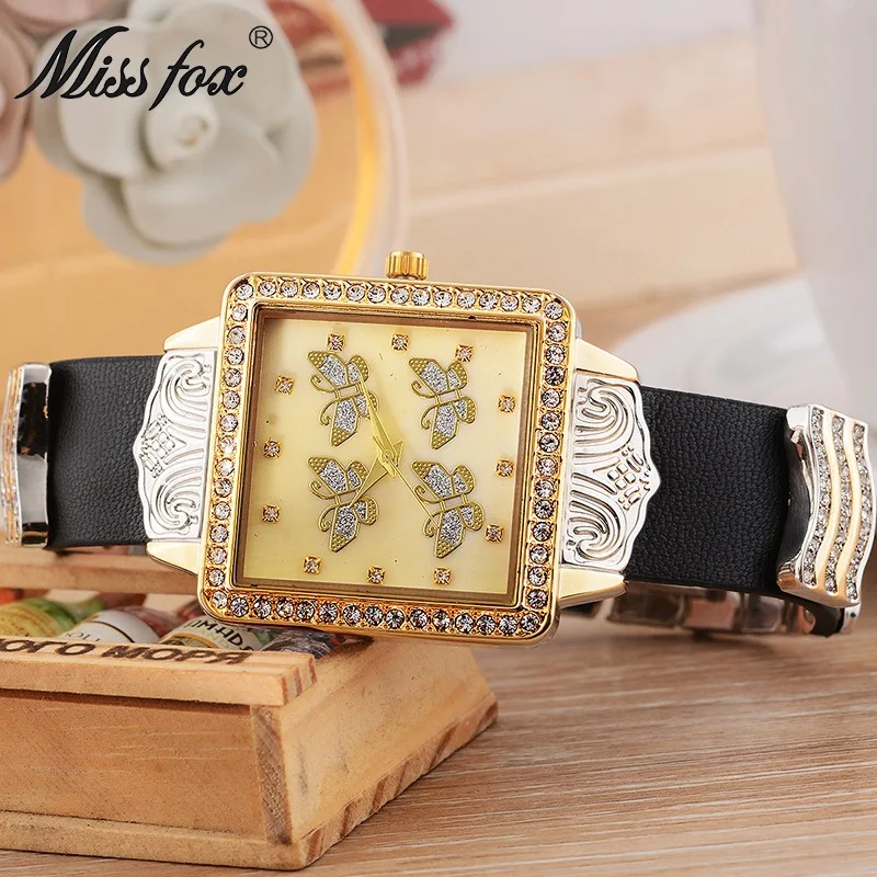 Outbound Hot Sales Surface Drilling Decorative Pattern Quartz Watch Waterproof Square Alloy Leather Belt Diamond Set WOMEN'S Wat
Outbound Hot Sales Surface Drilling Decorative Pattern Quartz Watch Waterproof Square Alloy Leather Belt Diamond Set WOMEN'S Wat