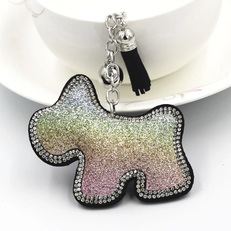 Фото Cute Statement Brand Cat Heart Star Tassels Horse Hair Bag Bugs Car Ornaments Leather Charm Crystal Key Chain | Украшения и