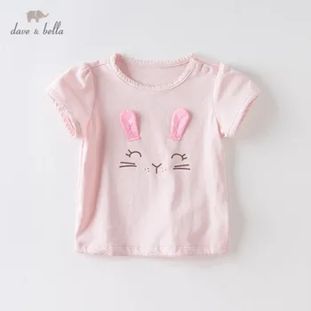 DBJ14129 dave bella summer baby girls cute cartoon rabbit T-shirt children short sleeve tops girls cute kids fashion tees
DBJ14129 dave bella summer baby girls cute cartoon rabbit T-shirt children short sleeve tops girls cute kids fashion tees