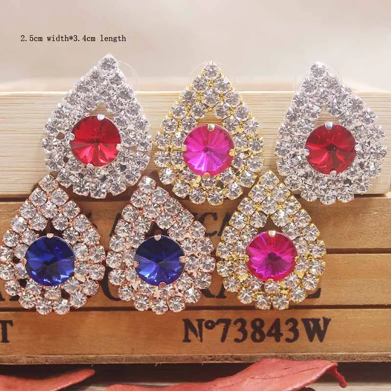 Newest Eye shape rhinestone stud Earrings colorful Crystal Earrings for Women Excelletn masquarde /make up jewelry earrings
Newest Eye shape rhinestone stud Earrings colorful Crystal Earrings for Women Excelletn masquarde /make up jewelry earrings