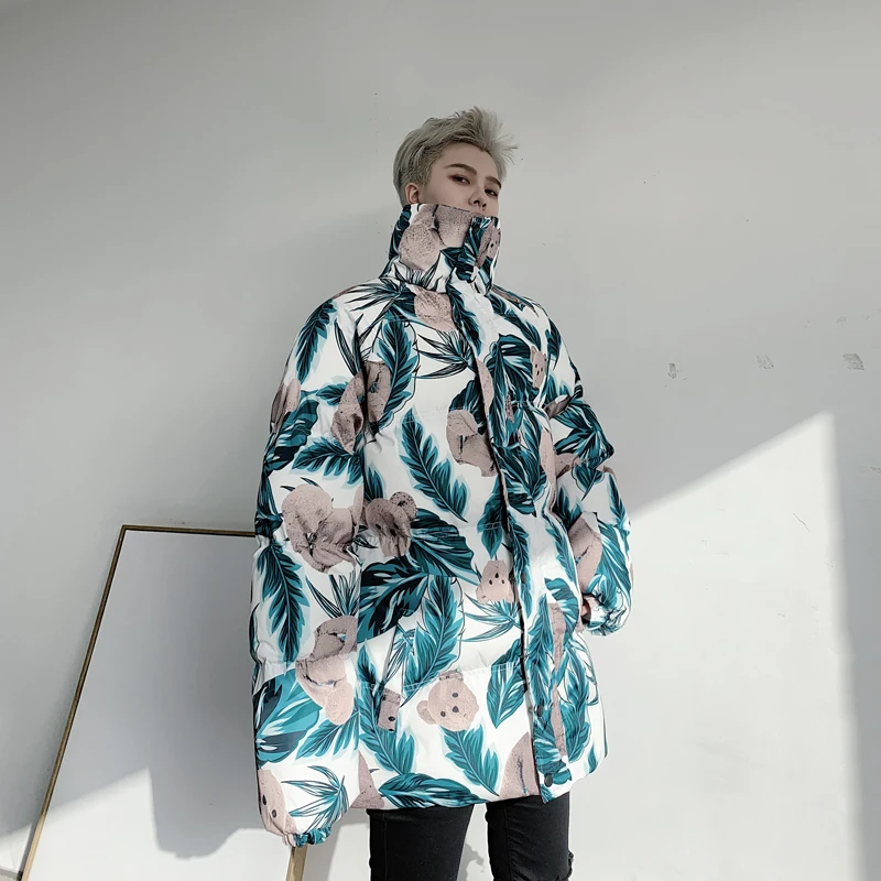2019 winter pattern printing men's loose collar collar thick cotton coat hip hop tide brand casual street jacket trench coat
2019 winter pattern printing men's loose collar collar thick cotton coat hip hop tide brand casual street jacket trench coat