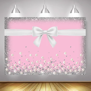 Sliver Glitter Bow-Knot Birthday Party Backdrop Decoration Pearl Sweet Newborn Girl Photography Baby Shower Photo Background
Sliver Glitter Bow-Knot Birthday Party Backdrop Decoration Pearl Sweet Newborn Girl Photography Baby Shower Photo Background