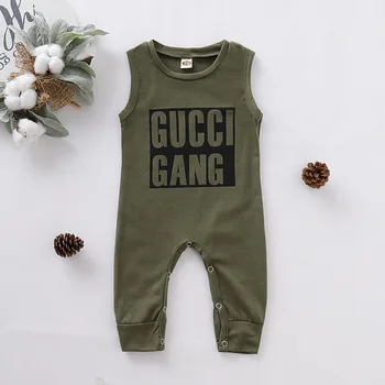 New Fashion Letter Printing Cotton Jumpsuit Rompers For Children Boy Girls Sleeveless Summer Outfits For Baby
New Fashion Letter Printing Cotton Jumpsuit Rompers For Children Boy Girls Sleeveless Summer Outfits For Baby