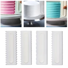 Cake-Decorating Comb Pastry Kitchen-Tool Baking 4-Designs Icing 1pcs Irregular DIY Hot