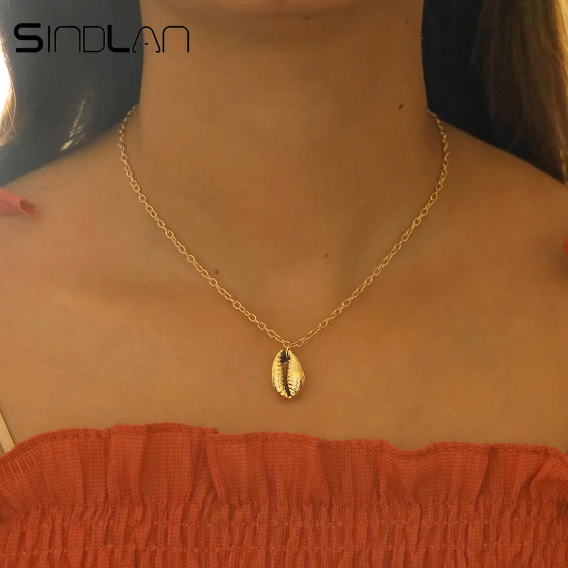 Sindlan Gold Shell Pendant Necklaces Bohemia Simple Fashion Boho Necklaces Neck Chain Summer Beach Female Charm Necklace Jewelry
Sindlan Gold Shell Pendant Necklaces Bohemia Simple Fashion Boho Necklaces Neck Chain Summer Beach Female Charm Necklace Jewelry
