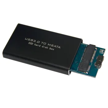 

LS-721M Protable USB 3.0 TO MSATA SSD Hard Disk Box For 3060/3042 Computer PC Notebook External Memory Storage With Cable