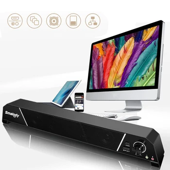 SMALODY USB Cable Computer Speaker Portable Computer Speaker Home Theater High Power Sound Tyrant USB Audio Dual Speaker Subwoof
SMALODY USB Cable Computer Speaker Portable Computer Speaker Home Theater High Power Sound Tyrant USB Audio Dual Speaker Subwoof