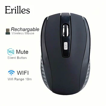 Erilles Rechargeable Wireless Mouse 1600dpi Slient 6D Button Mini Optical cordless mouse Mice Computer Laptop Desktop USB
Erilles Rechargeable Wireless Mouse 1600dpi Slient 6D Button Mini Optical cordless mouse Mice Computer Laptop Desktop USB