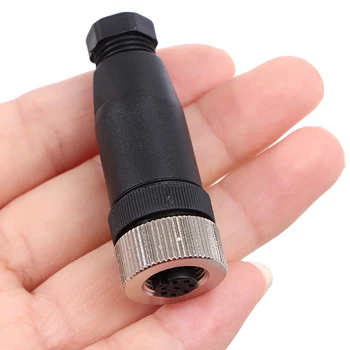 M12 Waterproof Sensor Connector Male & Female Plug 8 pin Male/Female Wire Connector Straight/Right Angle M12 Plug
M12 Waterproof Sensor Connector Male & Female Plug 8 pin Male/Female Wire Connector Straight/Right Angle M12 Plug