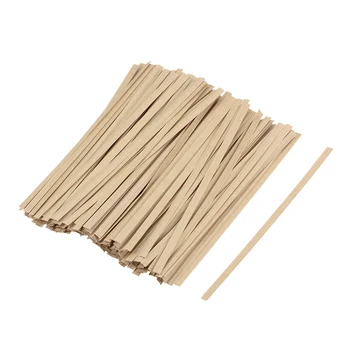 

uxcell 1000pcs Long Strong Twist Ties 4.7 Inches Quality Kraft Closure Tie Khaki For Home, Business, Institutions