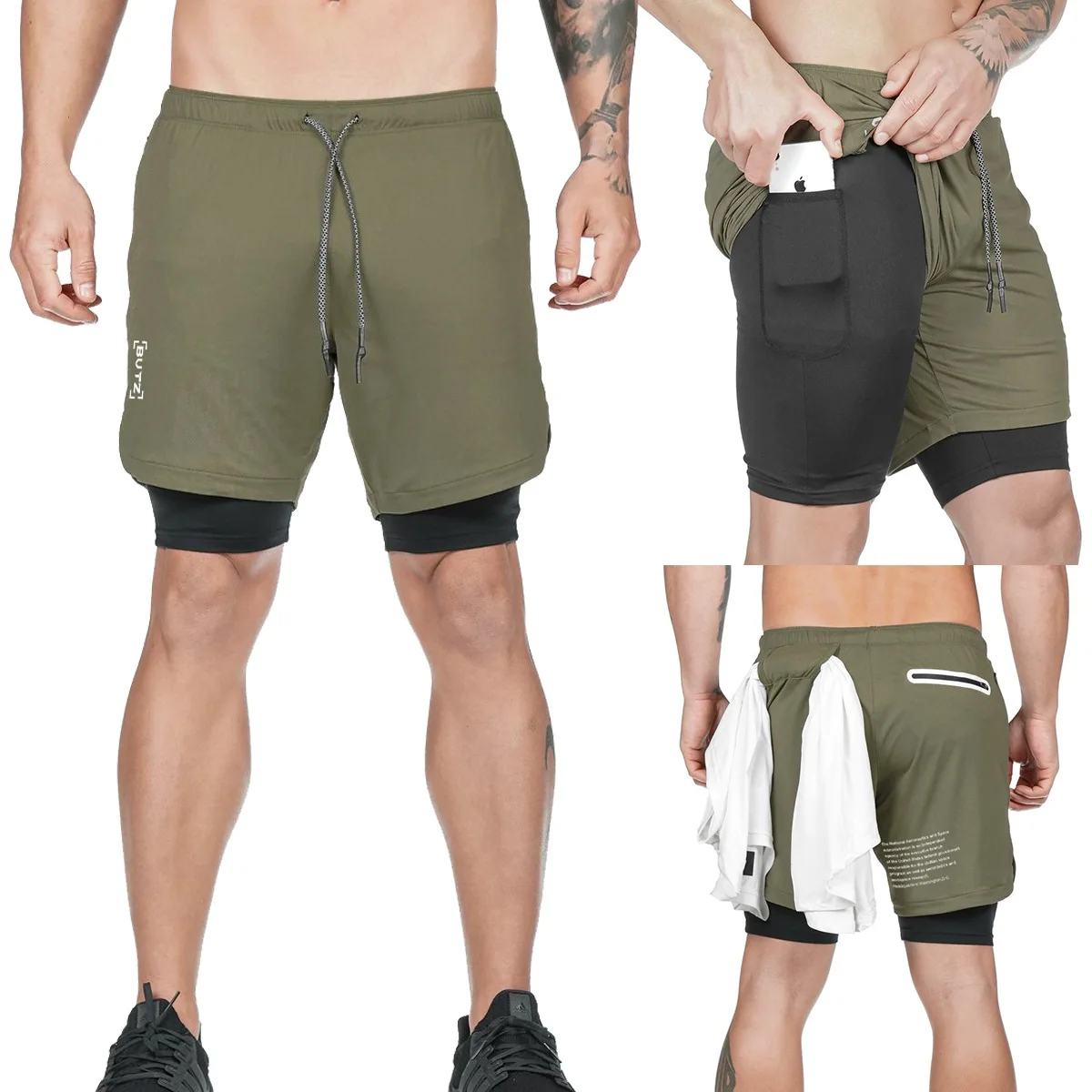 Cross Border Fake Two-Piece Sports Shorts Men Tight Elasticity Outdoor Pants Training Wicking Running Pants Wholesale
Cross Border Fake Two-Piece Sports Shorts Men Tight Elasticity Outdoor Pants Training Wicking Running Pants Wholesale