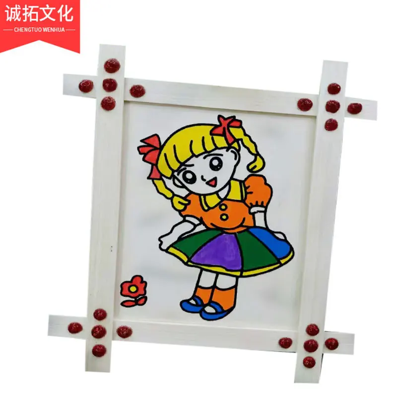 Tic Tac Toe Multi-functional Pearl Snowflake Wooden Frame Drawing Board DIY Creative Sketchpad Painting Frame Watercolor mu kuan
Tic Tac Toe Multi-functional Pearl Snowflake Wooden Frame Drawing Board DIY Creative Sketchpad Painting Frame Watercolor mu kuan
