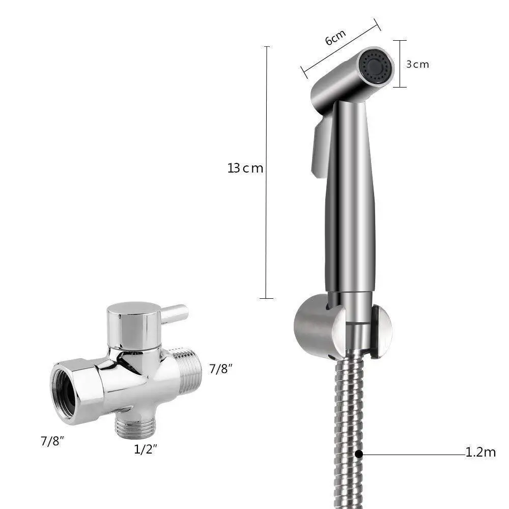 Foreign Trade Export Stainless Steel Spray Gun plus Full Copper Tee High-Pressure Valve Chamber Pot Developing Hanging Seat Bide
Foreign Trade Export Stainless Steel Spray Gun plus Full Copper Tee High-Pressure Valve Chamber Pot Developing Hanging Seat Bide