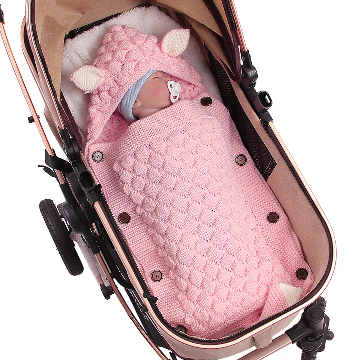 New Newborn Baby Winter Warm Sleeping Bags Infant Button Knit Swaddle Wrap Swaddling Stroller Wrap Toddler Blanket Sleeping Bags
New Newborn Baby Winter Warm Sleeping Bags Infant Button Knit Swaddle Wrap Swaddling Stroller Wrap Toddler Blanket Sleeping Bags