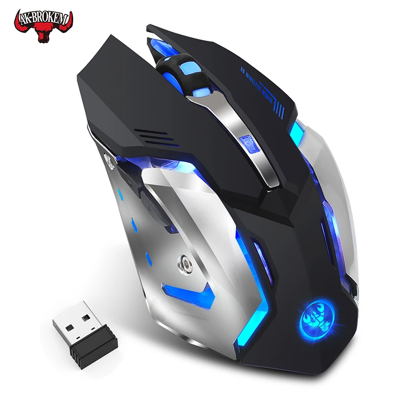 Gaming Mouse Wireless 2.4Ghz 2400DPI Breathing 7 color Backlight LED Gamer Mice Rechargeable Optical Sens for Laptop Computer PC
Gaming Mouse Wireless 2.4Ghz 2400DPI Breathing 7 color Backlight LED Gamer Mice Rechargeable Optical Sens for Laptop Computer PC