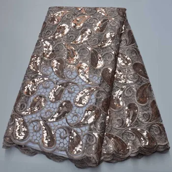 Wholesale African Dry Sequins Lace Nigerian Sequins Fabric High Quality African Lace Fabric With Embroidered Material For Party
Wholesale African Dry Sequins Lace Nigerian Sequins Fabric High Quality African Lace Fabric With Embroidered Material For Party