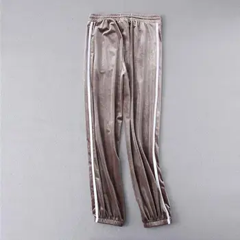 Fashion Za 2020 women Thin all-match velvet harem pants Elastic waist motion Black brown gray Women's trousers Solid color
Fashion Za 2020 women Thin all-match velvet harem pants Elastic waist motion Black brown gray Women's trousers Solid color
