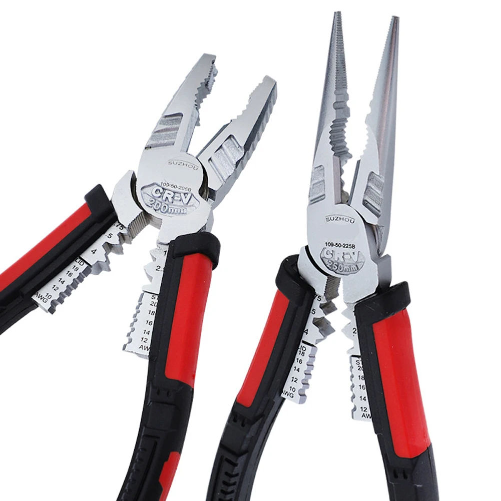 7-in-1 Durable Electrician Multi-function Pliers Wire Stripping Crimping Pliers Cable Tools Wire Cutter Needle Nose Pliers
7-in-1 Durable Electrician Multi-function Pliers Wire Stripping Crimping Pliers Cable Tools Wire Cutter Needle Nose Pliers