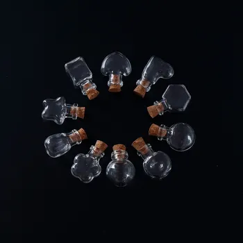 10 Shape Mini Glass Bottles Key Chain Pendants Small Wishing Bottles With Cork Vial Arts Jars For Bracelets Gifts
10 Shape Mini Glass Bottles Key Chain Pendants Small Wishing Bottles With Cork Vial Arts Jars For Bracelets Gifts
