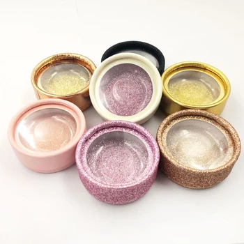 Beautiful glitter round display box for one pair of eyelash, virgin Eyelash packaging shipping box case
Beautiful glitter round display box for one pair of eyelash, virgin Eyelash packaging shipping box case