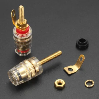 8pcs Gold Plated Speaker Terminal Binding Post Copper+Plastic Amplifier Connector Plug Suitable for 4mm banana plugs
8pcs Gold Plated Speaker Terminal Binding Post Copper+Plastic Amplifier Connector Plug Suitable for 4mm banana plugs