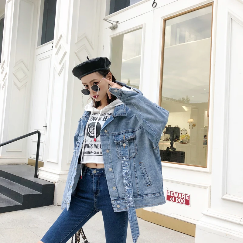 

Women Denim Jacket Streetwear Vetement Femme Vetement Femme Kurtka Jeansowa Chaqueta Korean Jacket Kurtki Wiosenne Damskie