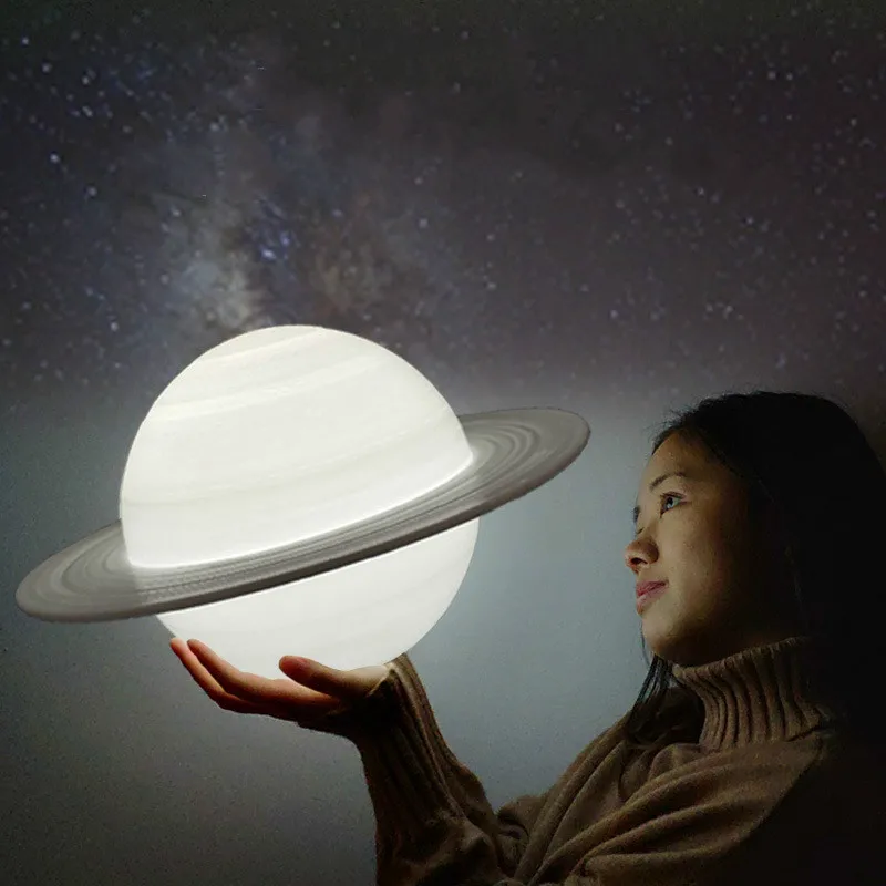 Saturn Lamp 3D Printing Night Light LED 16 Color Remote Control Bedroom Desktop Decoration Lamp Birthday Gift
Saturn Lamp 3D Printing Night Light LED 16 Color Remote Control Bedroom Desktop Decoration Lamp Birthday Gift