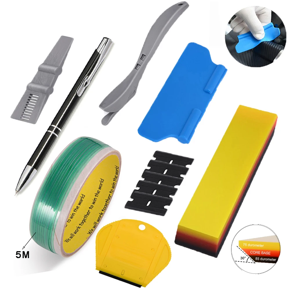EHDIS Auto Window Wrapping Tool Kit Carbon Fiber Film Installing Squeegee Scraper Knifeless Tape Decals Cutter Car Accessories
EHDIS Auto Window Wrapping Tool Kit Carbon Fiber Film Installing Squeegee Scraper Knifeless Tape Decals Cutter Car Accessories