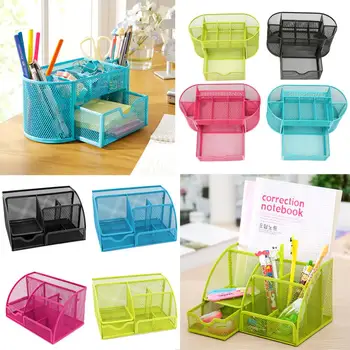 9 Cell Metal Mesh Desktop Office Pen Pencil Holder Iron Desk Organizer for Scissors Ruler Stationery School Supplies Accessories
9 Cell Metal Mesh Desktop Office Pen Pencil Holder Iron Desk Organizer for Scissors Ruler Stationery School Supplies Accessories