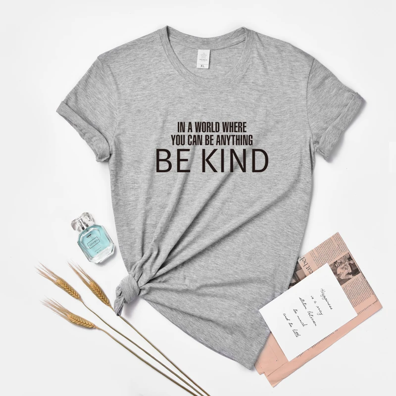 In a World Where You Can Be Anything Graphic Tee Huikoo Woman 100% Cotton Mental Health Awareness Tumblr Tshirt Gift for Her
In a World Where You Can Be Anything Graphic Tee Huikoo Woman 100% Cotton Mental Health Awareness Tumblr Tshirt Gift for Her