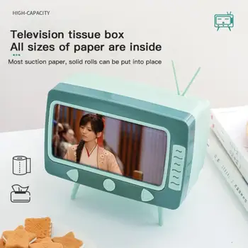 Creative Chic Tissue Box TV Shape Paper Tissue box Multi-functional Phone Holder Tissue Dust-proof Storage Box Home Decoration
Creative Chic Tissue Box TV Shape Paper Tissue box Multi-functional Phone Holder Tissue Dust-proof Storage Box Home Decoration