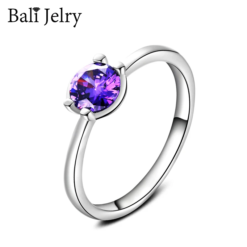 BaliJelry Elegant Women Rings 925 Silver Jewelry Accessories Round Amethyst Gemstone Ring for Wedding Engagement Gift Wholesale
BaliJelry Elegant Women Rings 925 Silver Jewelry Accessories Round Amethyst Gemstone Ring for Wedding Engagement Gift Wholesale