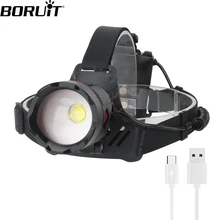 BORUiT P70 Powerful LED Headlamp Zoomable 18650 Type-C Rechargeable Headlight Waterproof Head Torch Fishing Flashlight Lantern
BORUiT P70 Powerful LED Headlamp Zoomable 18650 Type-C Rechargeable Headlight Waterproof Head Torch Fishing Flashlight Lantern