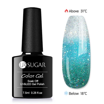 UR SUGAR 7.5ml Temperature Change Glitter Color Gel Polish Cool Thermal Magic Effect Nail Varnish Gel Soak off UV LED Gel
UR SUGAR 7.5ml Temperature Change Glitter Color Gel Polish Cool Thermal Magic Effect Nail Varnish Gel Soak off UV LED Gel