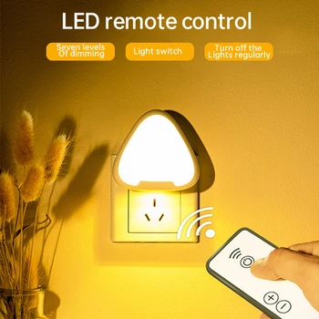 New 220V Auto Light Off Night Light Remote Manual Control 7 Gear Brightness Adjustment Mini Night Light for Bedroom Living Room
New 220V Auto Light Off Night Light Remote Manual Control 7 Gear Brightness Adjustment Mini Night Light for Bedroom Living Room