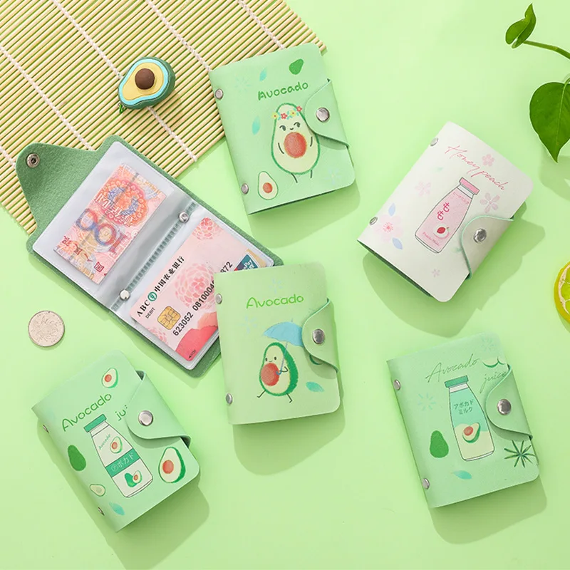 Korea Style Cute Avocado Card Holders Ladies Coin Purse Student Girl Bus Card Set Multi-function PU Leather Bank Credit Card Bag
Korea Style Cute Avocado Card Holders Ladies Coin Purse Student Girl Bus Card Set Multi-function PU Leather Bank Credit Card Bag