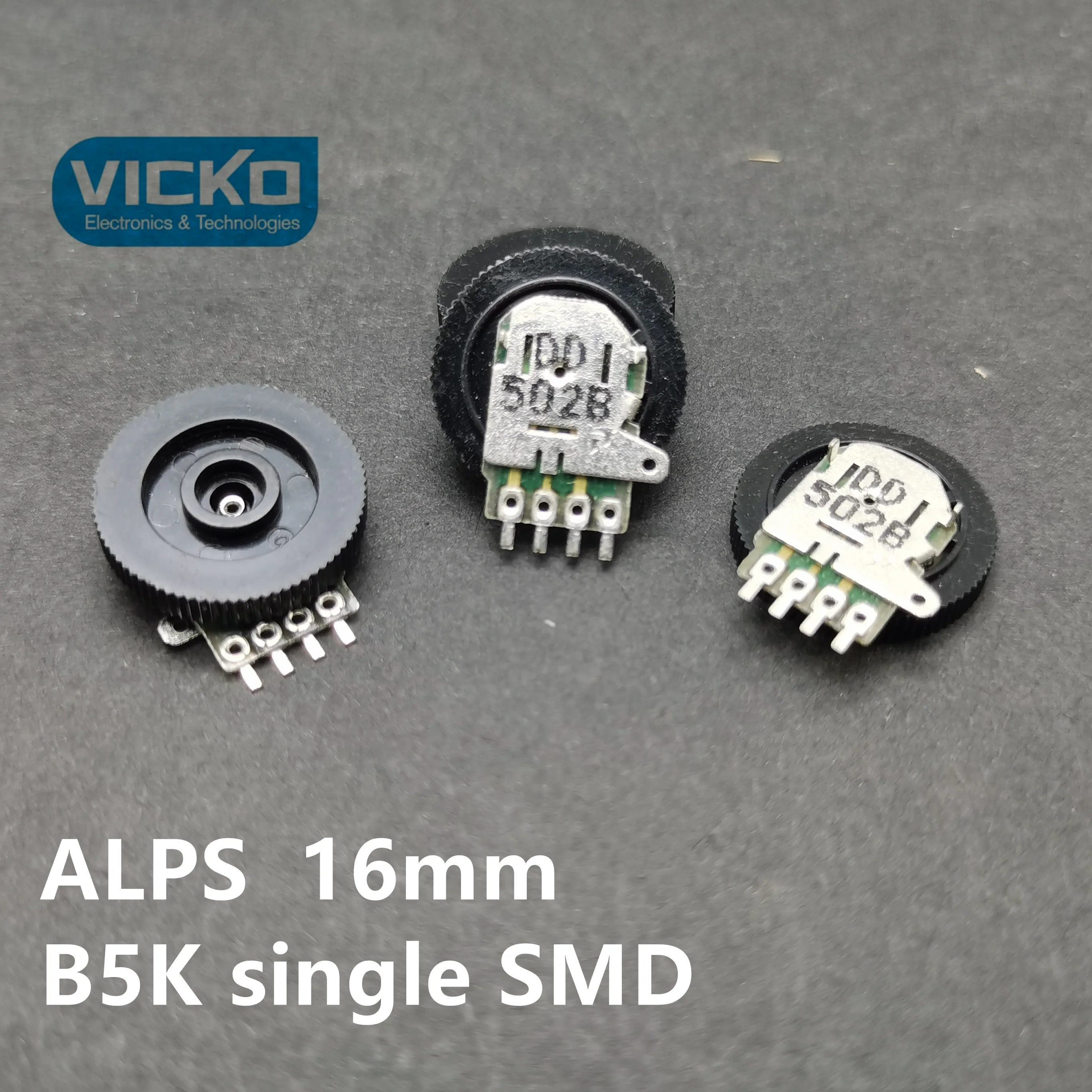 30 шт./лот ALPS B5Kx2 5pin dual DIP / B5K 4pin single SMD radio MP3/4 с колесным циферблатом потенциометр 16*3