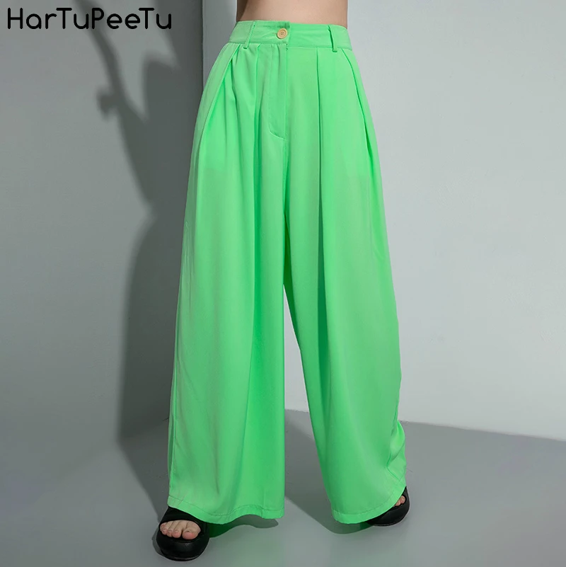 Korean Pants Women Plus Size 2020 Summer Wide Led Loose Casual Solid Stylish Trousers Green Pink 4 Colours Choosed Streetwear
Korean Pants Women Plus Size 2020 Summer Wide Led Loose Casual Solid Stylish Trousers Green Pink 4 Colours Choosed Streetwear