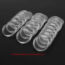 100pcs/lot Transparent Plastic Coin Holder Coin Collecting Box Case for Coins Storage Capsules Protection Boxes Container 26mm
100pcs/lot Transparent Plastic Coin Holder Coin Collecting Box Case for Coins Storage Capsules Protection Boxes Container 26mm