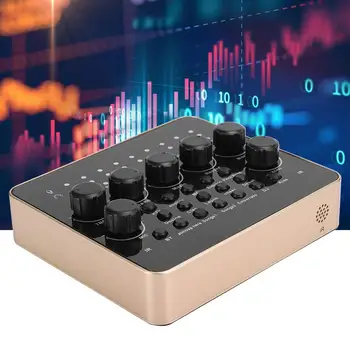 V10 Live Broadcast Sound Card Karaoke Audio Mixer with 1200mAh Built-in Lithium Battery for Mobile Phone Broadcast
V10 Live Broadcast Sound Card Karaoke Audio Mixer with 1200mAh Built-in Lithium Battery for Mobile Phone Broadcast
