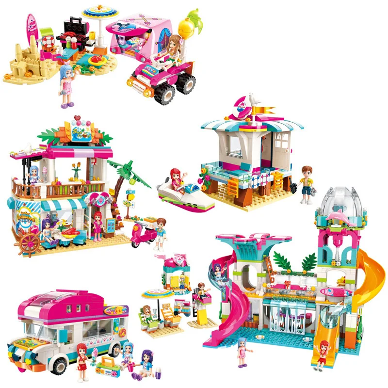 Seaside Resort Town Beach Slide Amusement Park House Party Building Blocks Compatible Legoed Friends City Girls Bricks Child Toy
Seaside Resort Town Beach Slide Amusement Park House Party Building Blocks Compatible Legoed Friends City Girls Bricks Child Toy