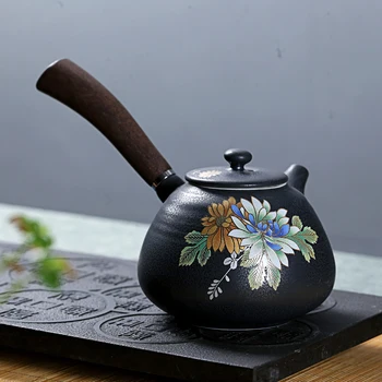 Wooden handle side Chinese Kung Fu tea pot large household teapot ceramic tea ceremony Japanese porcelain teaware
Wooden handle side Chinese Kung Fu tea pot large household teapot ceramic tea ceremony Japanese porcelain teaware